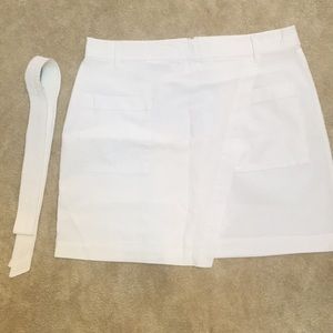 NWT White Khaki Skirt
